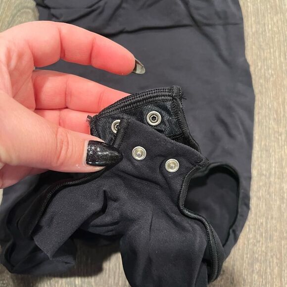 NWOT SKIMS Womens Bodysuit Sculpt Brief Seamless High-Cut Snap Black Size L/XL - Picture 2 of 4